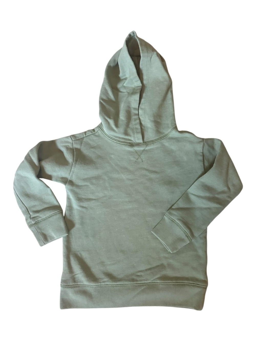 Crewcuts Sage Green Pullover Hoodie Cotton Blend | Girls XS
